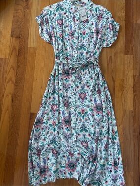 New Elegant Floral Midi Sumner Dress